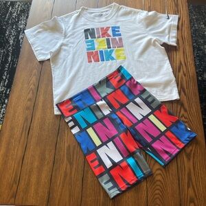 Youth, Nike T-shirt and short set